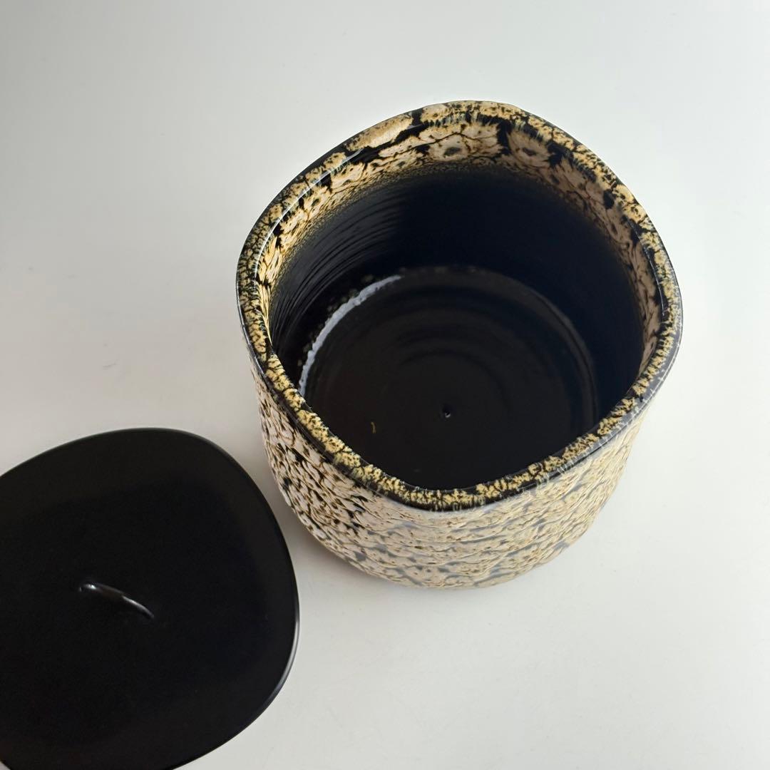 山本正年 斑文釉 水指 共箱 茶道具