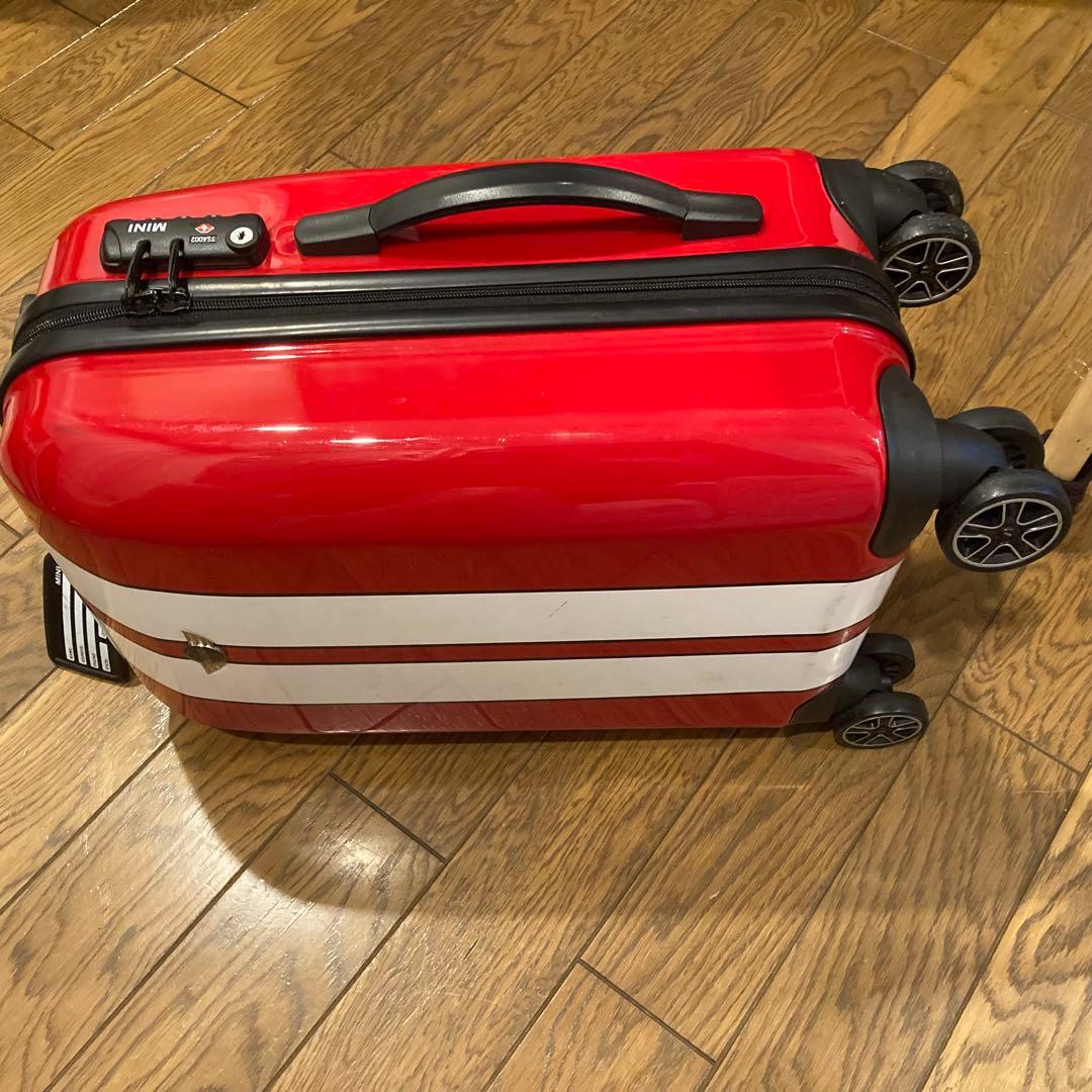 レア　BMW MINI ストライプキャリーケース レッド
