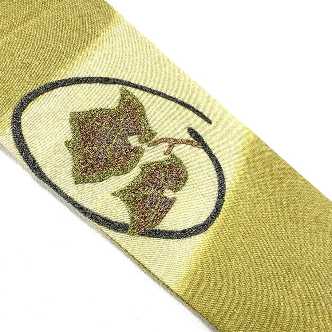 専用帯5873●かねだ呉服店扱い 高級正絹 相良刺繍 名古屋仕立て名古屋帯成り物