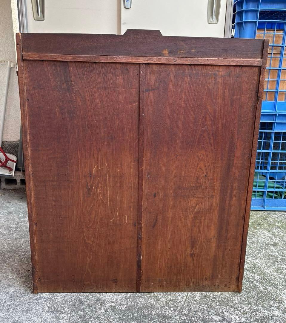 アンティーク　ライティングビューロー　實用新案　ライティングディスク　木製　文机