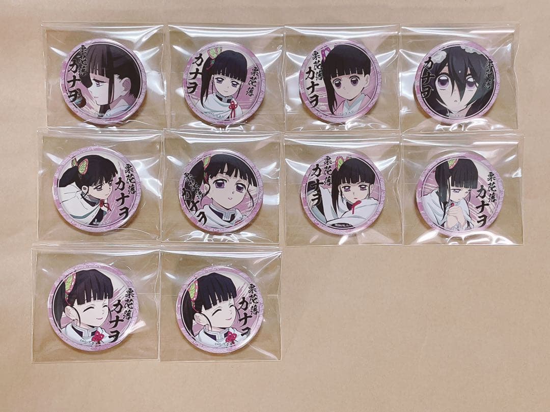 鬼滅の刃 絵巻カフェ 栗花落カナヲ 44mm 缶バッジ