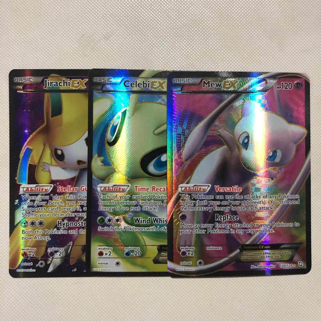 ミュウEX セレビィEX ジラーチEX SR ポケモンカード 英語版 海外限定