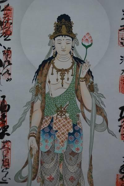 西国三十三ヶ所霊場集印肉筆掛軸御朱印/掛軸☆宝船☆H-870