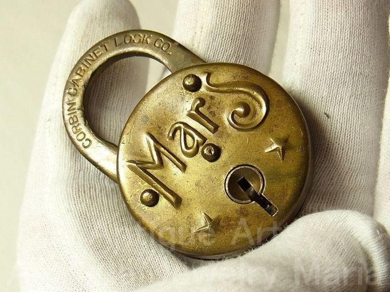 《p1051》“Mars”（火星）1900年初頭 P&F Corbin社 南京錠