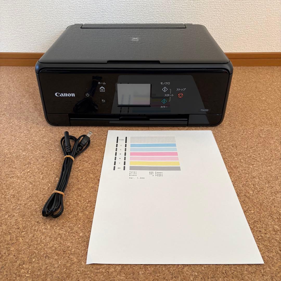 【良品】印刷枚数400枚！Canon プリンター PIXUS TS6330 BK