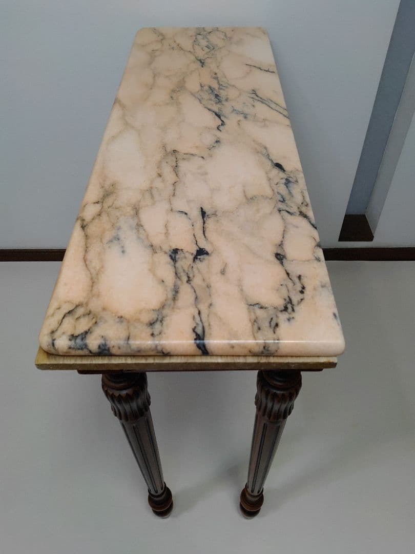 コンソールテーブル サイドテーブル イタリア製 クラシック 彫刻 大理石