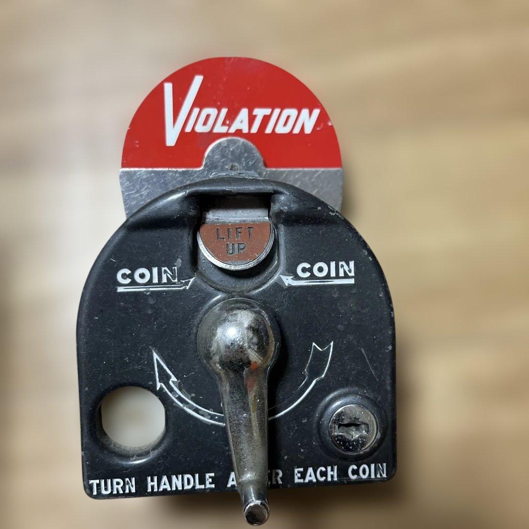 パーキング メーター アメリカ 実使用 レバー 稼働 実物