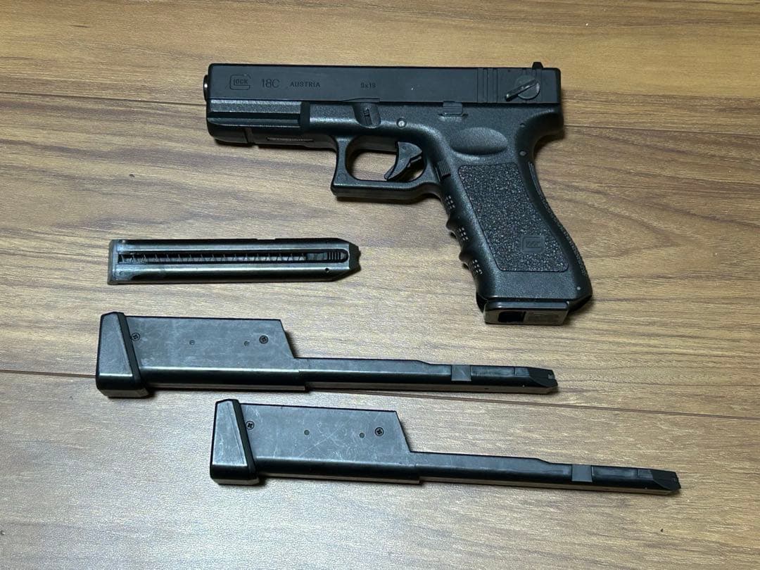 動作確認済み 電動グロック18c ロングマガジン セット 09