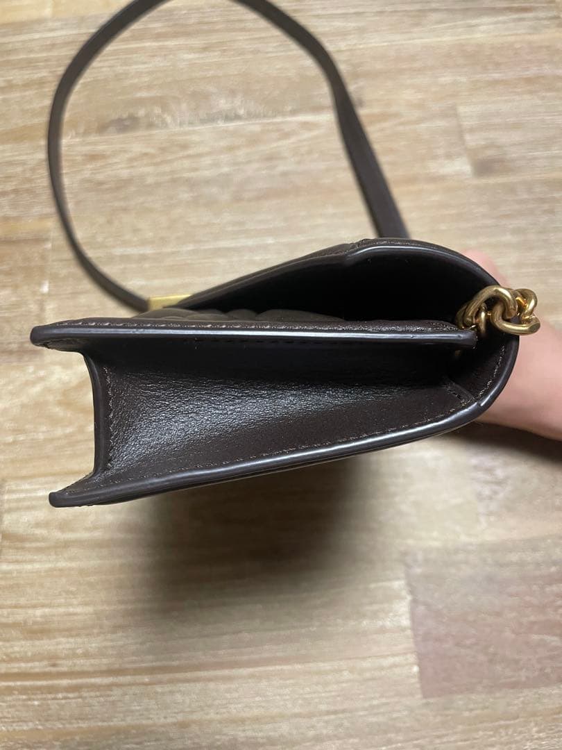 POLO RALPH LAUREN チェーン付ウォレットショルダーバッグ