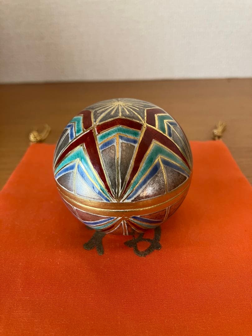 茶道具　阿山　手毬　香合