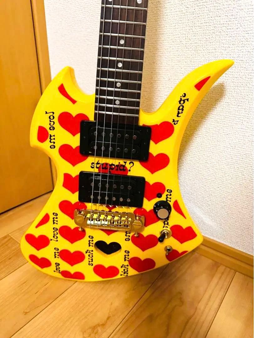 超レア極美品✨Burny MG-Jr.モッキンバード HIDE イエローハート