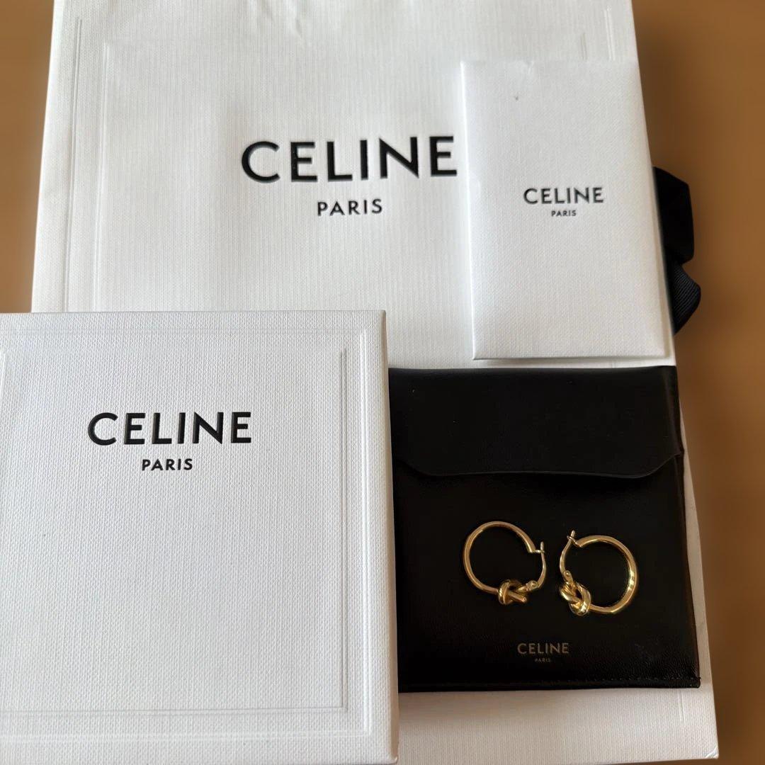 新品　レシートあり　ノット スモールフープ　セリーヌ