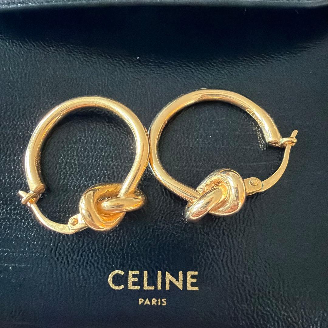新品　レシートあり　ノット スモールフープ　セリーヌ