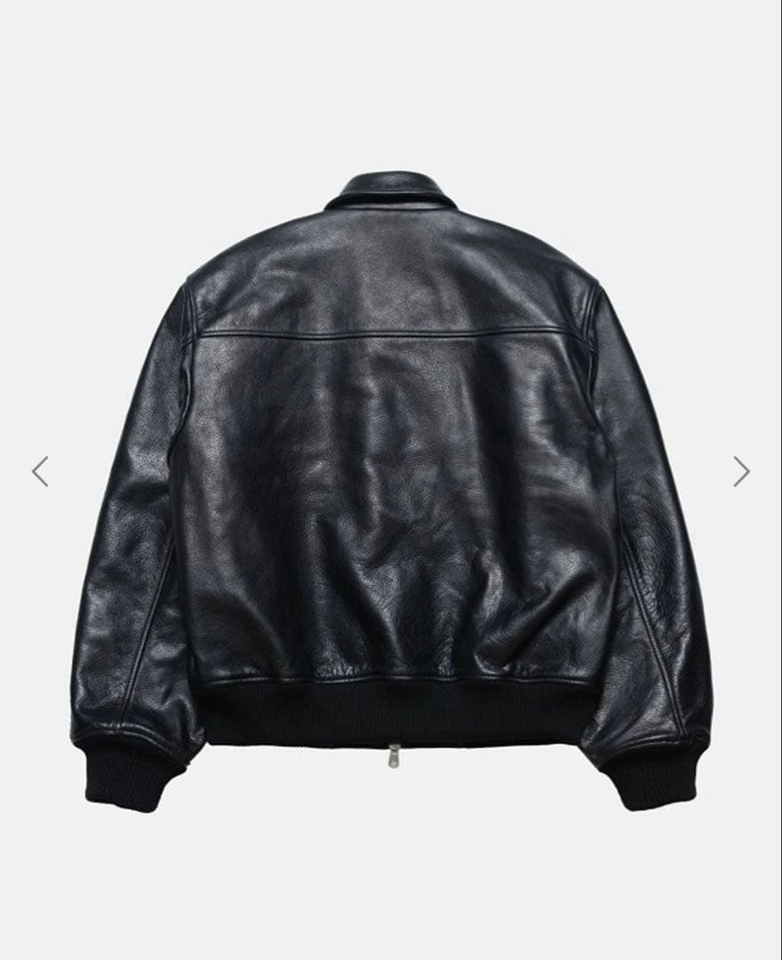 ジャケット・アウター Stussy LEATHER FLIGHT JACKET
