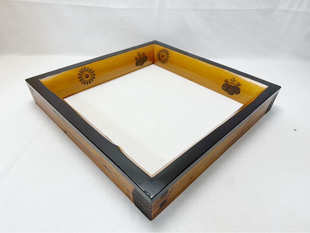 美品 茶道具 風里谷藤五作 高台寺蒔絵 炉縁 広間 炭道具 茶室 和室 共箱