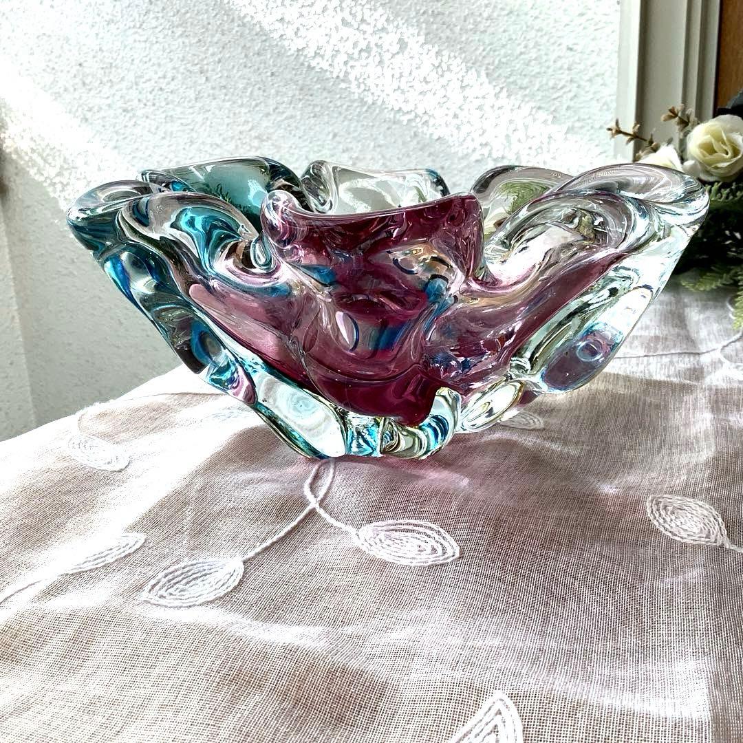 ヴィンテージ**オーロラベース**アッシュトレイ・フラワーベース・小物入れ