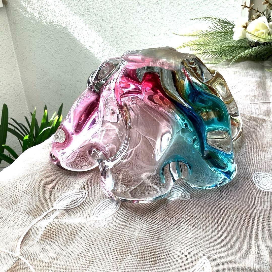 ヴィンテージ**オーロラベース**アッシュトレイ・フラワーベース・小物入れ