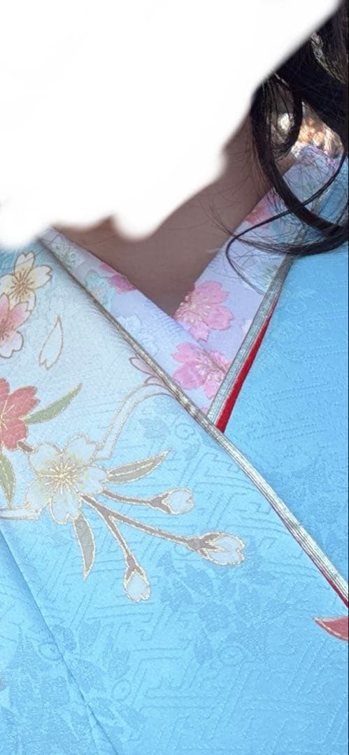 振袖フルセット 成人式 帯・小物一式・草履バック付(水色 白 ピンク 紫)