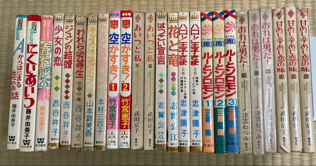 少女コミック　新書版まとめて25冊　西谷祥子　藤井由美子　忠津陽子
