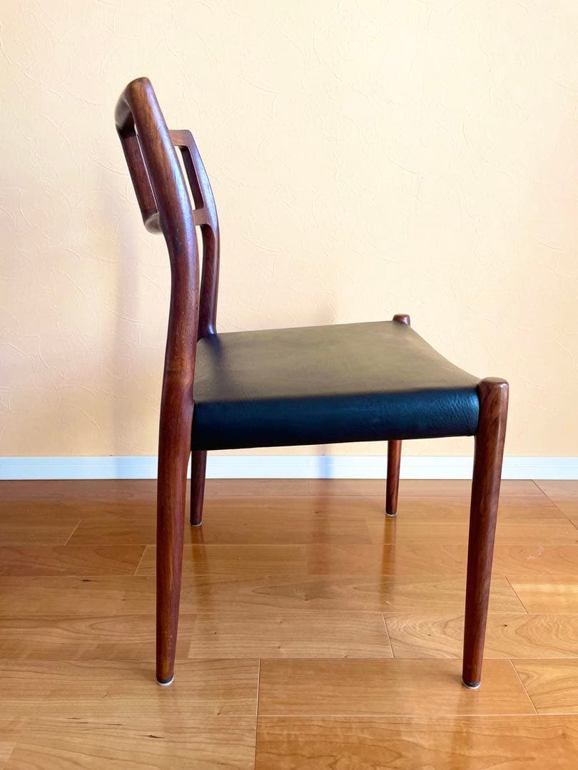 ダイニングチェア4脚　デンマークニールス・モラー チーク材 椅子　大塚家具リペア