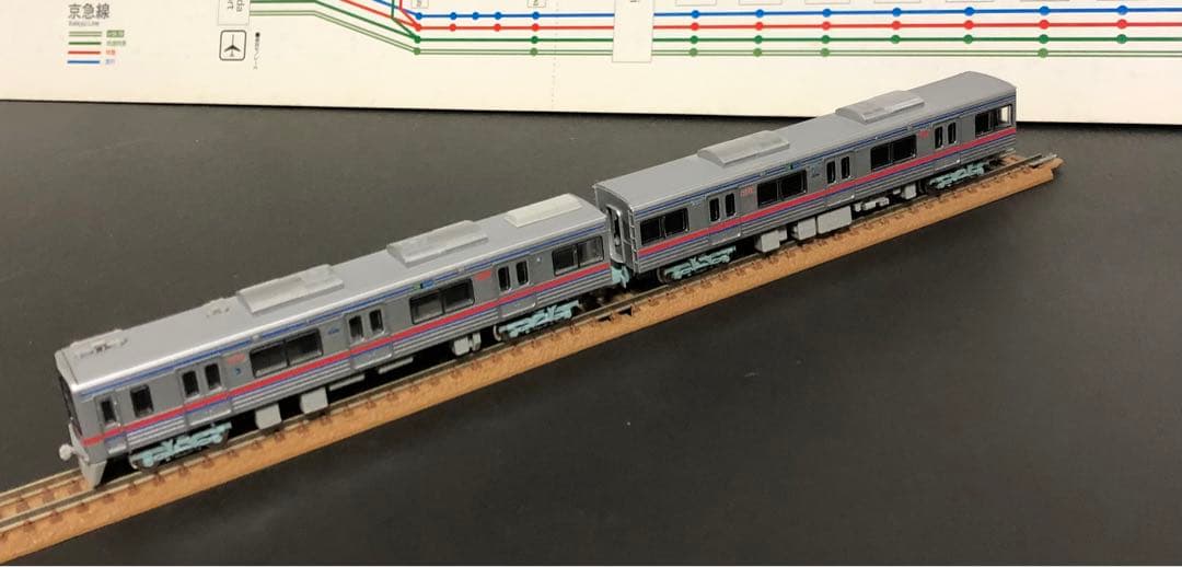 管理番号1593 京成3700形Nゲージ塗装済キット 素人組立品4両