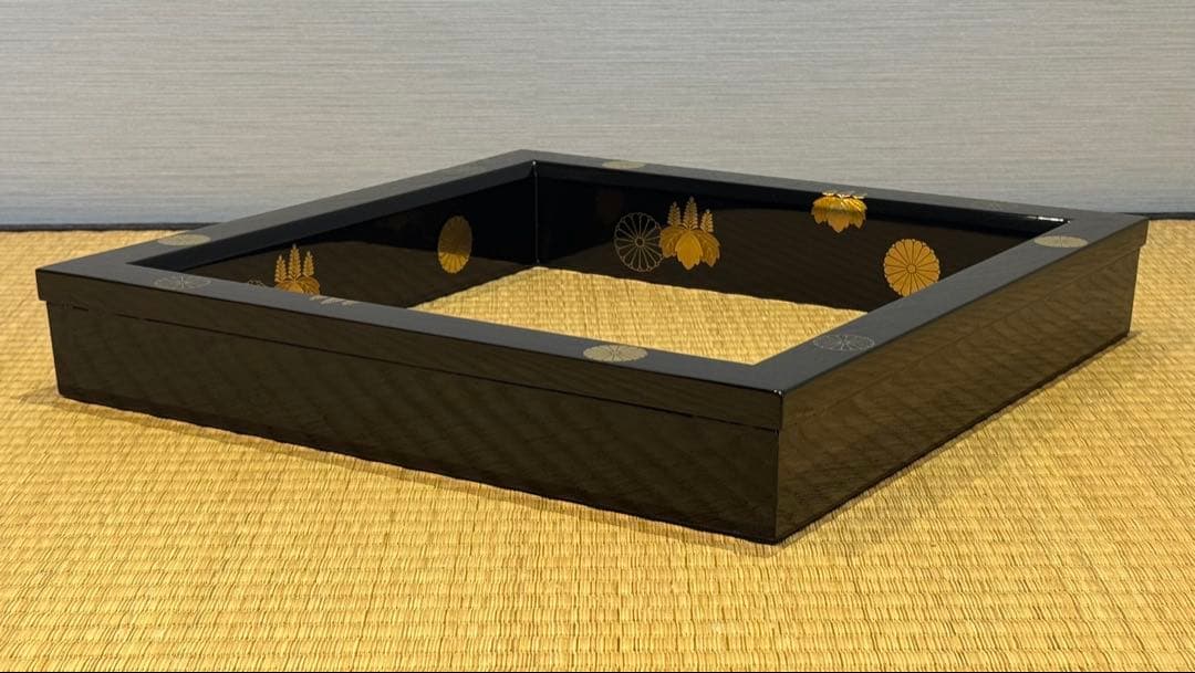 村田宗覚 高台寺蒔絵 炉縁 共箱 茶道具