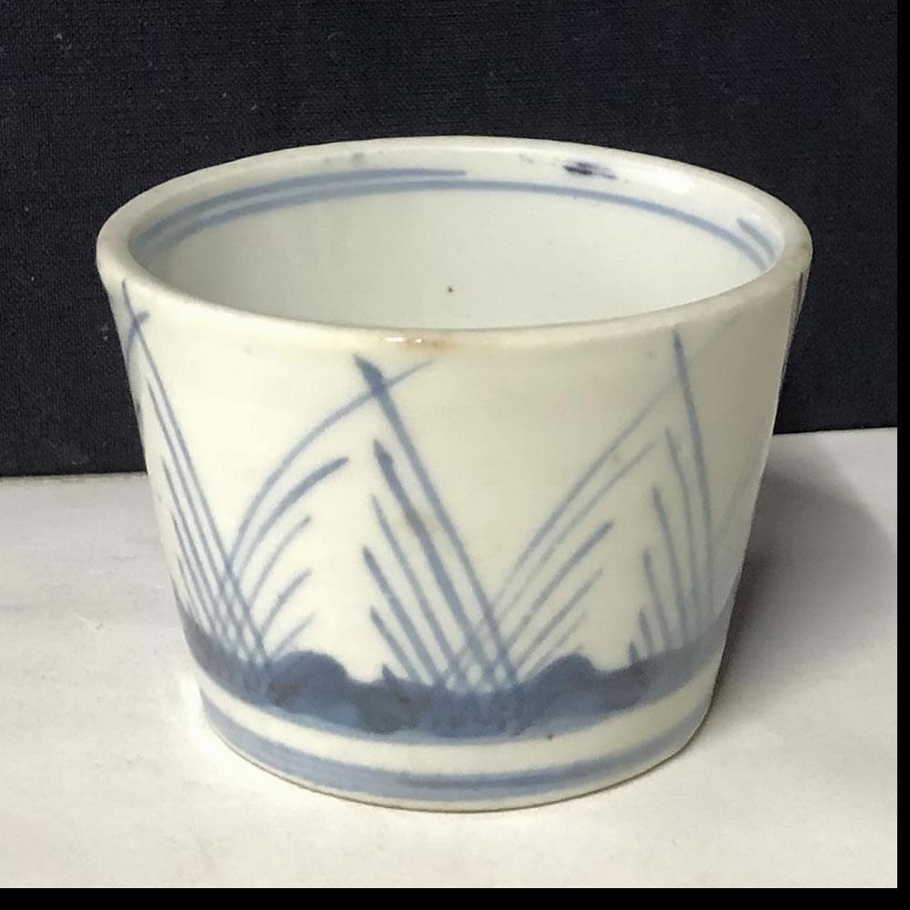 e780 古伊万里 蕎麦猪口 5客 染付 そば猪口