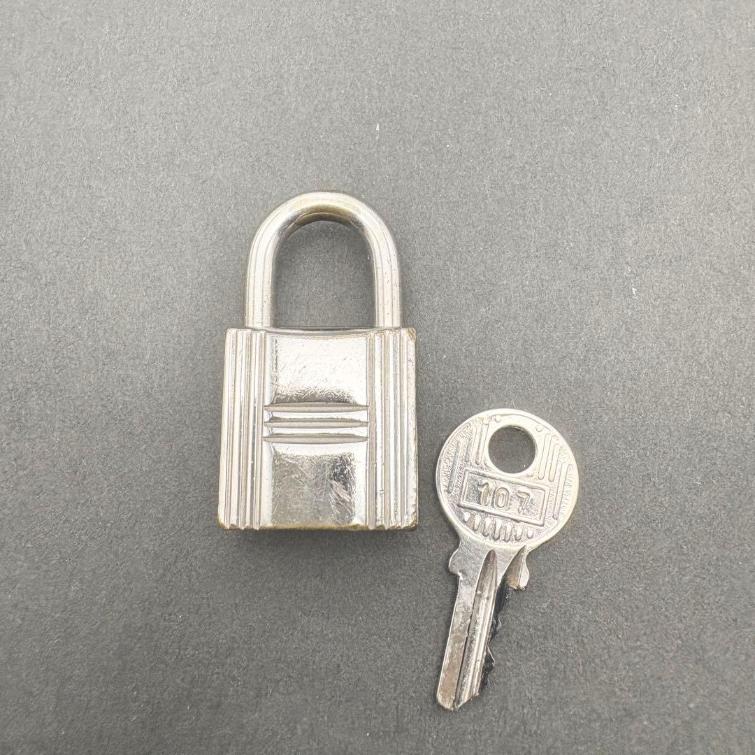HERMES カデナ パドロック 南京錠 107 シルバー