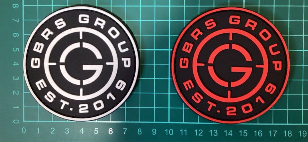 GBRSグループ ミリタリー ラバーパッチベルクロ ワッペン 9枚セット