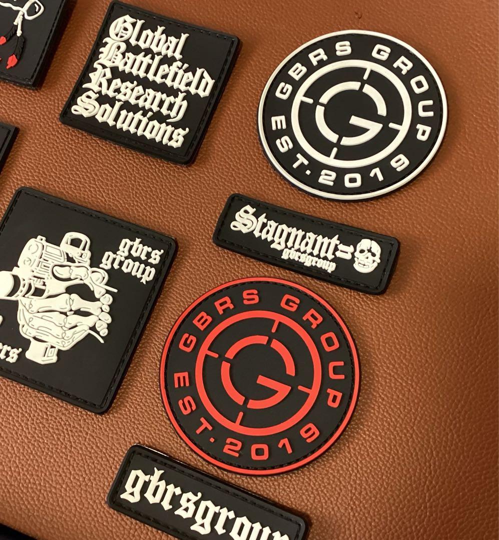 GBRSグループ ミリタリー ラバーパッチベルクロ ワッペン 9枚セット