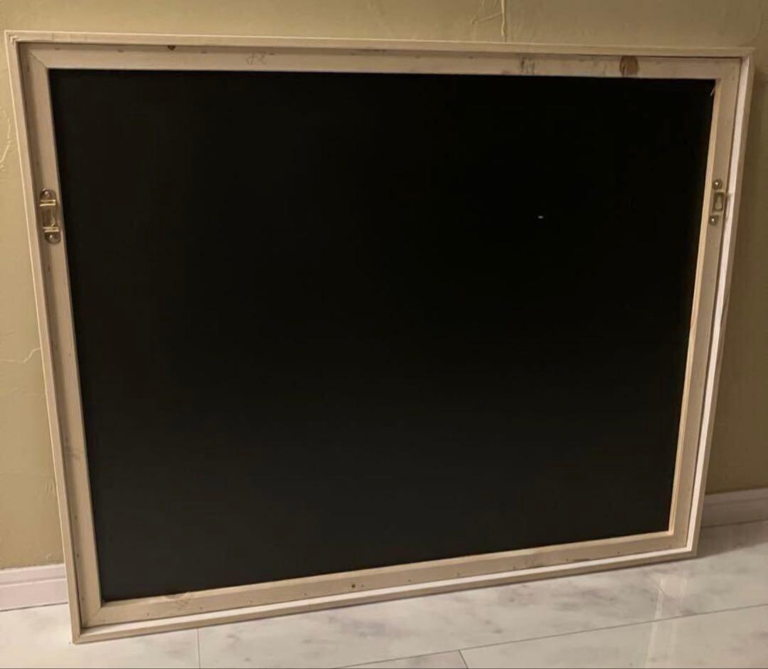 手描き ロッカクアヤコ ダンボール 特大アート作品　額装済み　模写