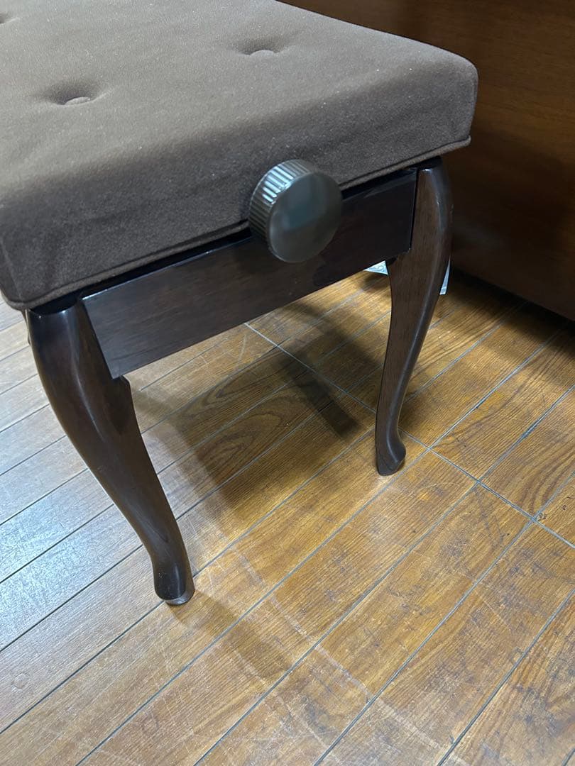 高低自在ピアノ椅子　YAMAHA 猫脚　ウォルナット