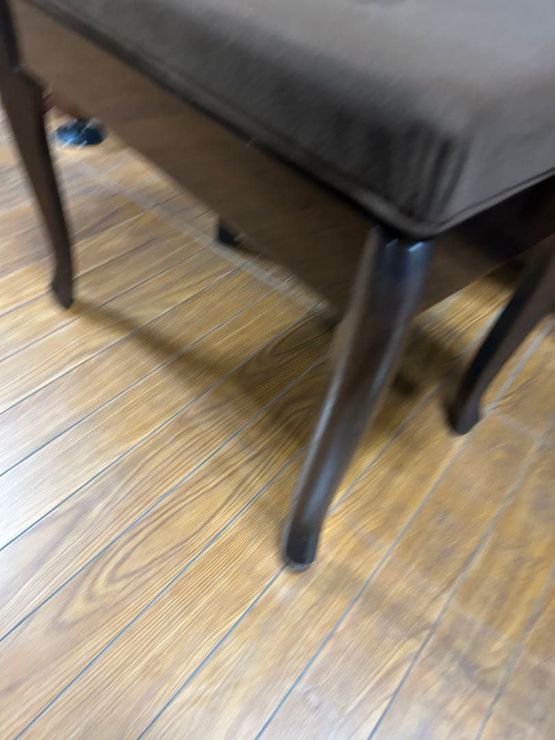 高低自在ピアノ椅子　YAMAHA 猫脚　ウォルナット