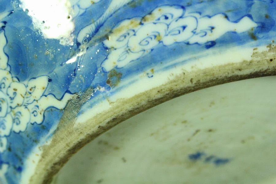 茶道具 茶壺 古 唐物 梅花氷裂紋 壷 32.5cm在銘 瀬戸壷(K-A397)