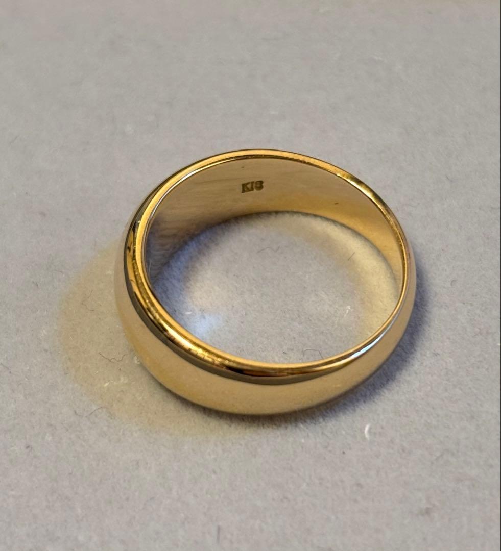 【期間限定価格】K18 18金 リング 7.2g 12号 甲丸