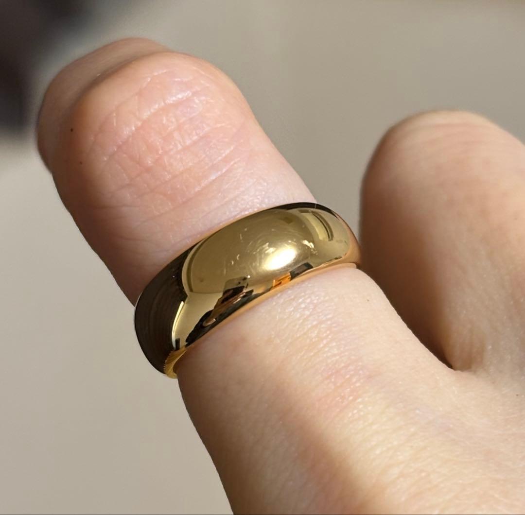 【期間限定価格】K18 18金 リング 7.2g 12号 甲丸