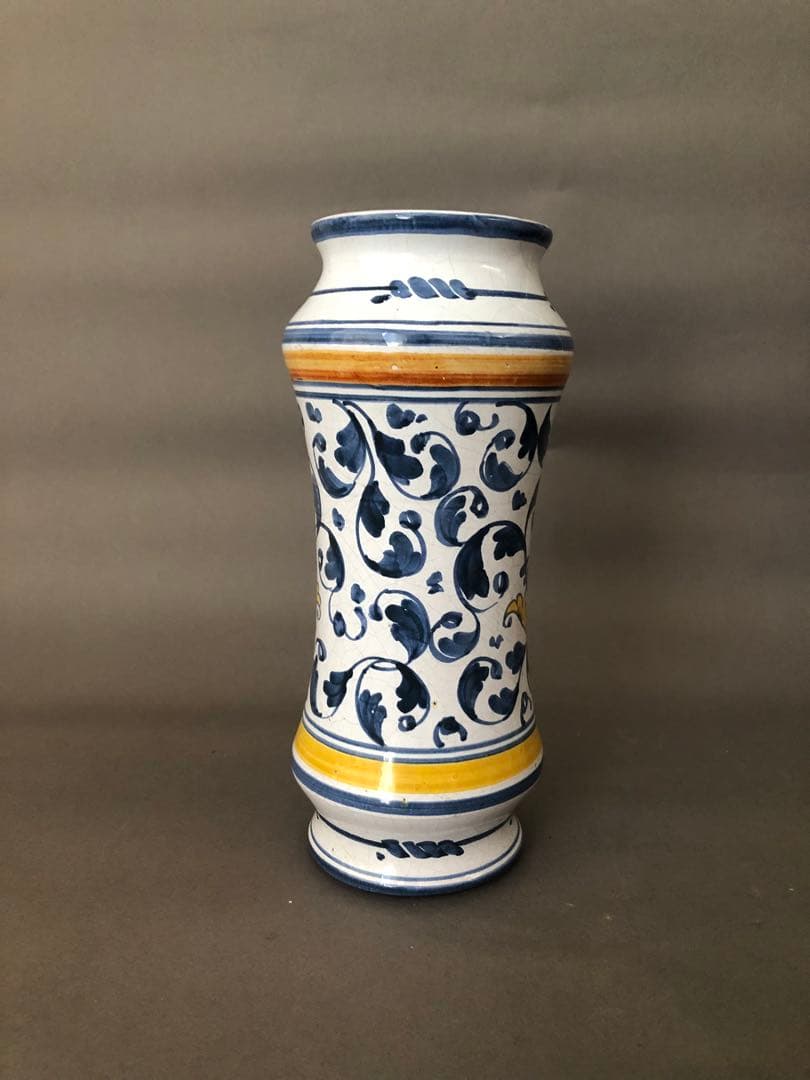 フランス陶器　花瓶ノルマンディ・ルーアンにて購入