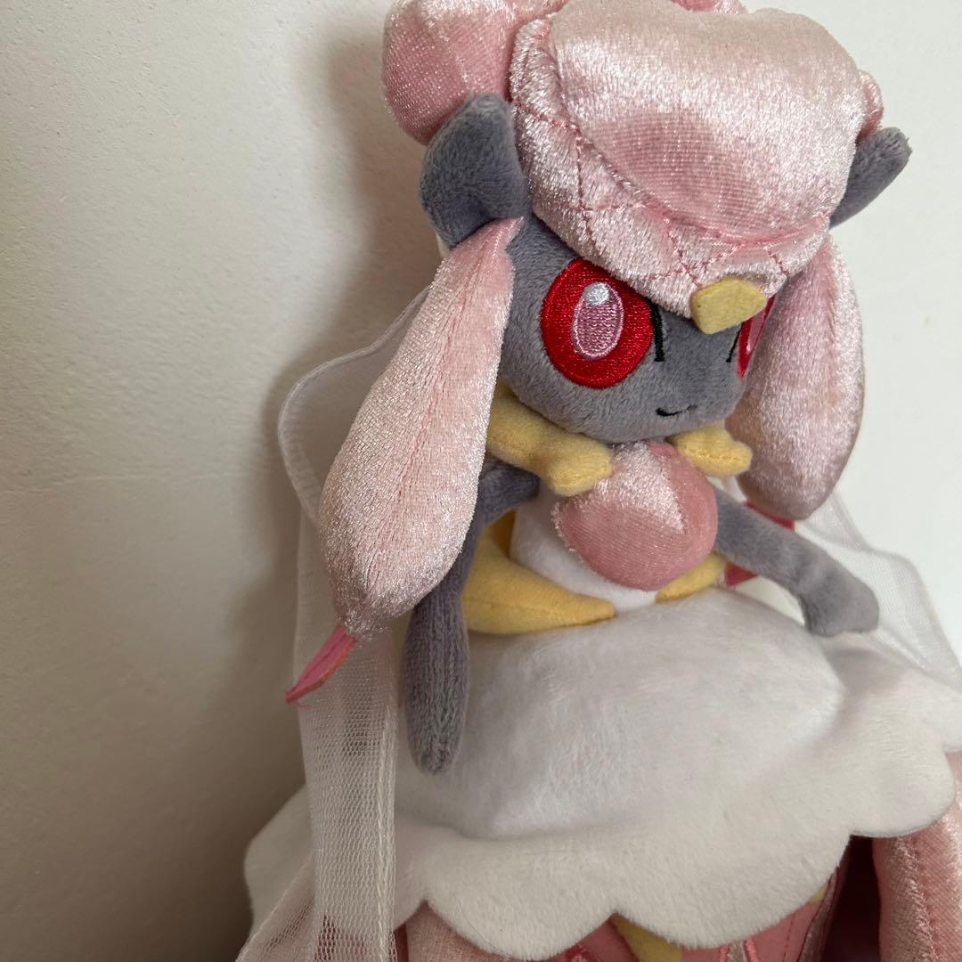 匿名☆中古品☆ポケモンセンター☆メガディアンシー☆ぬいぐるみ☆タグ付き