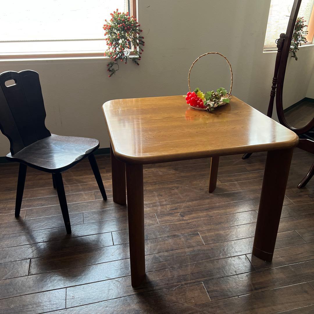 k364r120 浜本工芸 楢無垢材ダイニングテーブル DT-11 ダークオーク