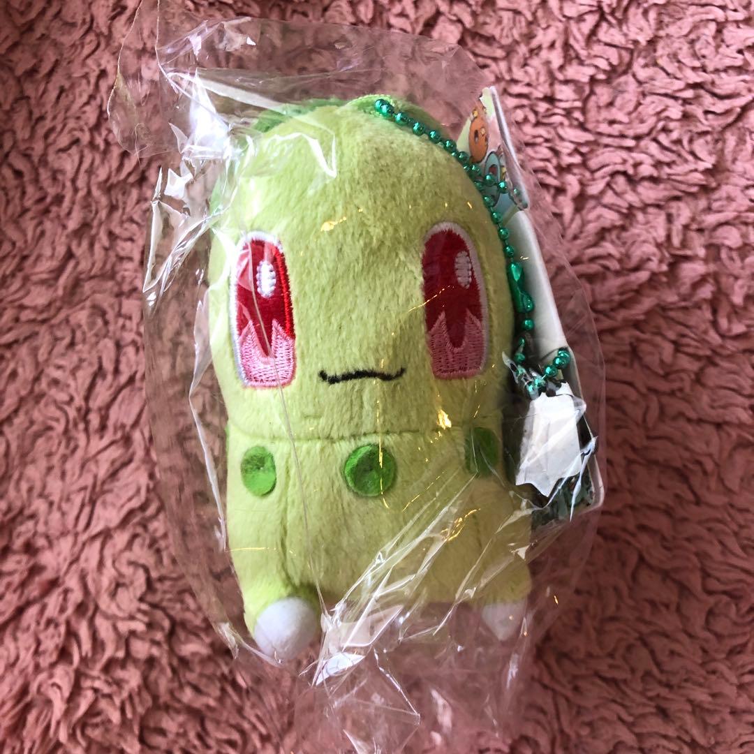 ポケモンセンター　連れ歩きマスコット　ぬいぐるみ　チコリータ
