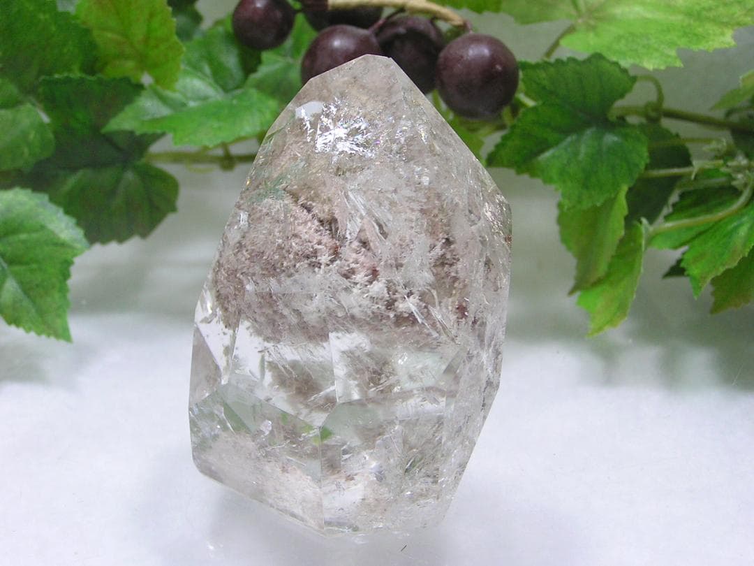 天然石    ガーデンクォーツ（庭園水晶）ポイント  A150702-4