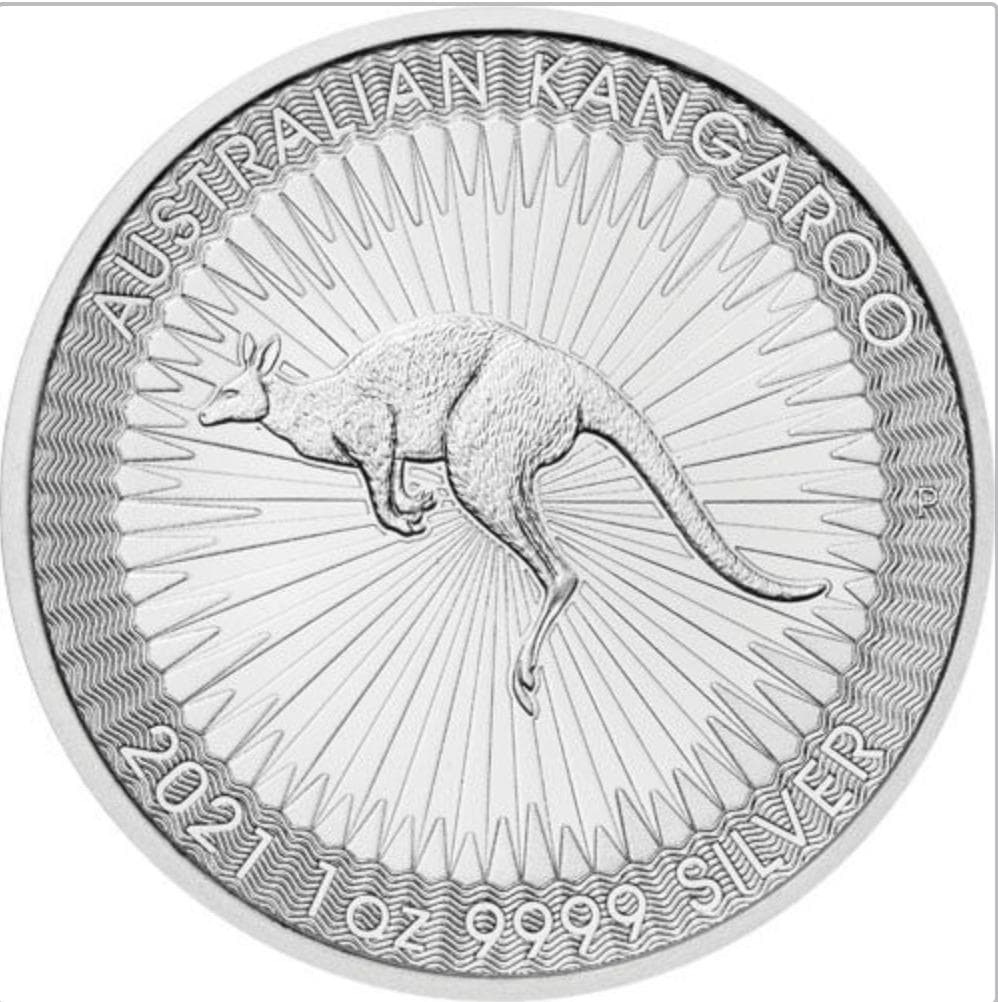 2021年 オーストラリアンカンガルー銀貨 1ドル １オンス クリアケース付