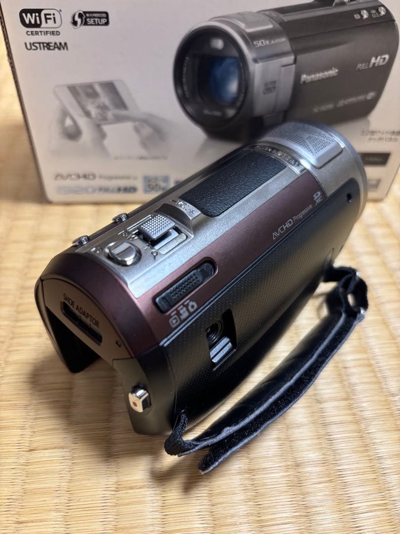 【SD付き】Panasonic HC-V620M ビデオカメラ　バッテリー2個