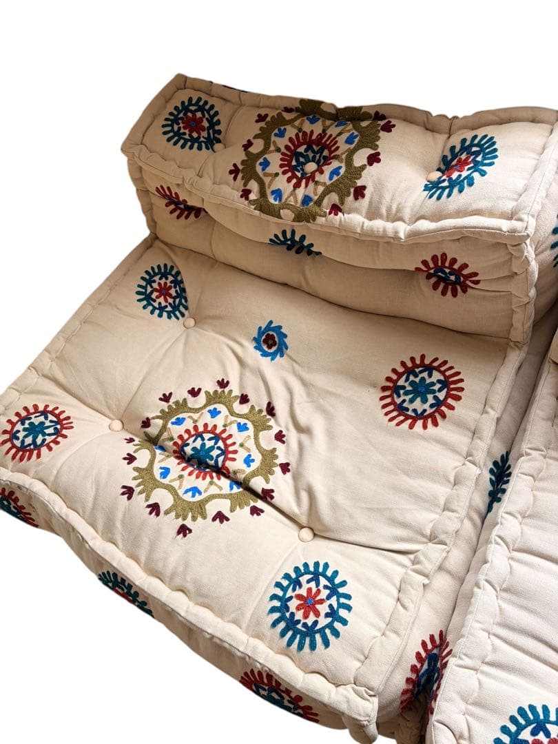 Y*様 【美品】アデペシュ ブロックマルチソファ 2人掛けコンプリート品