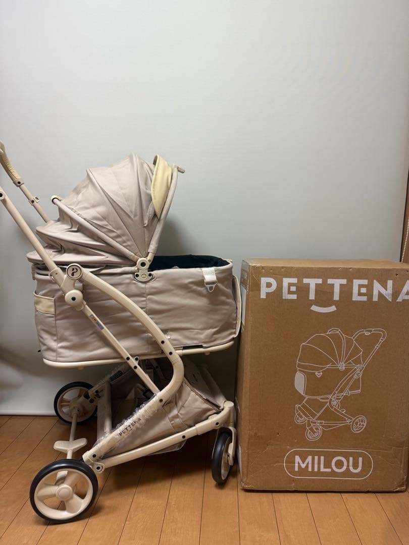 PETTENA MILOU ペットカート クリーム色
