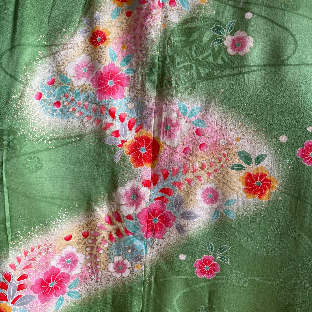 七五三　七歳　正絹着物帯十点セット