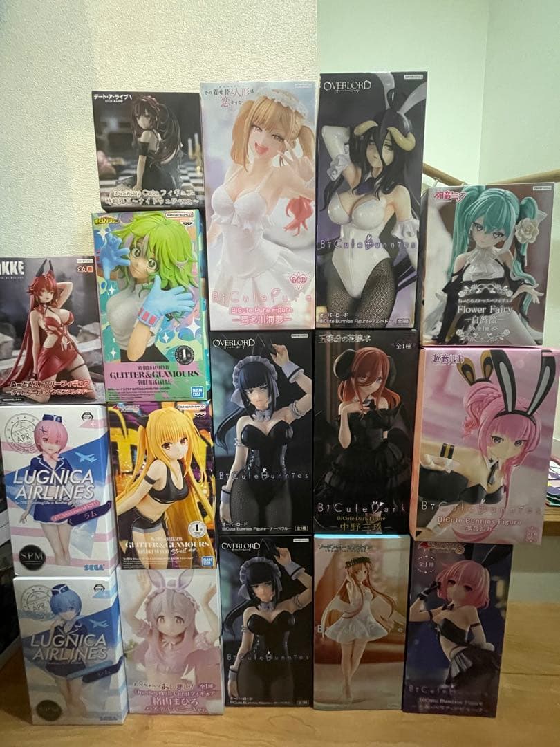 美少女　プライズ　フィギュア　バニー他　16点　まとめ　葉隠　アルベド　他