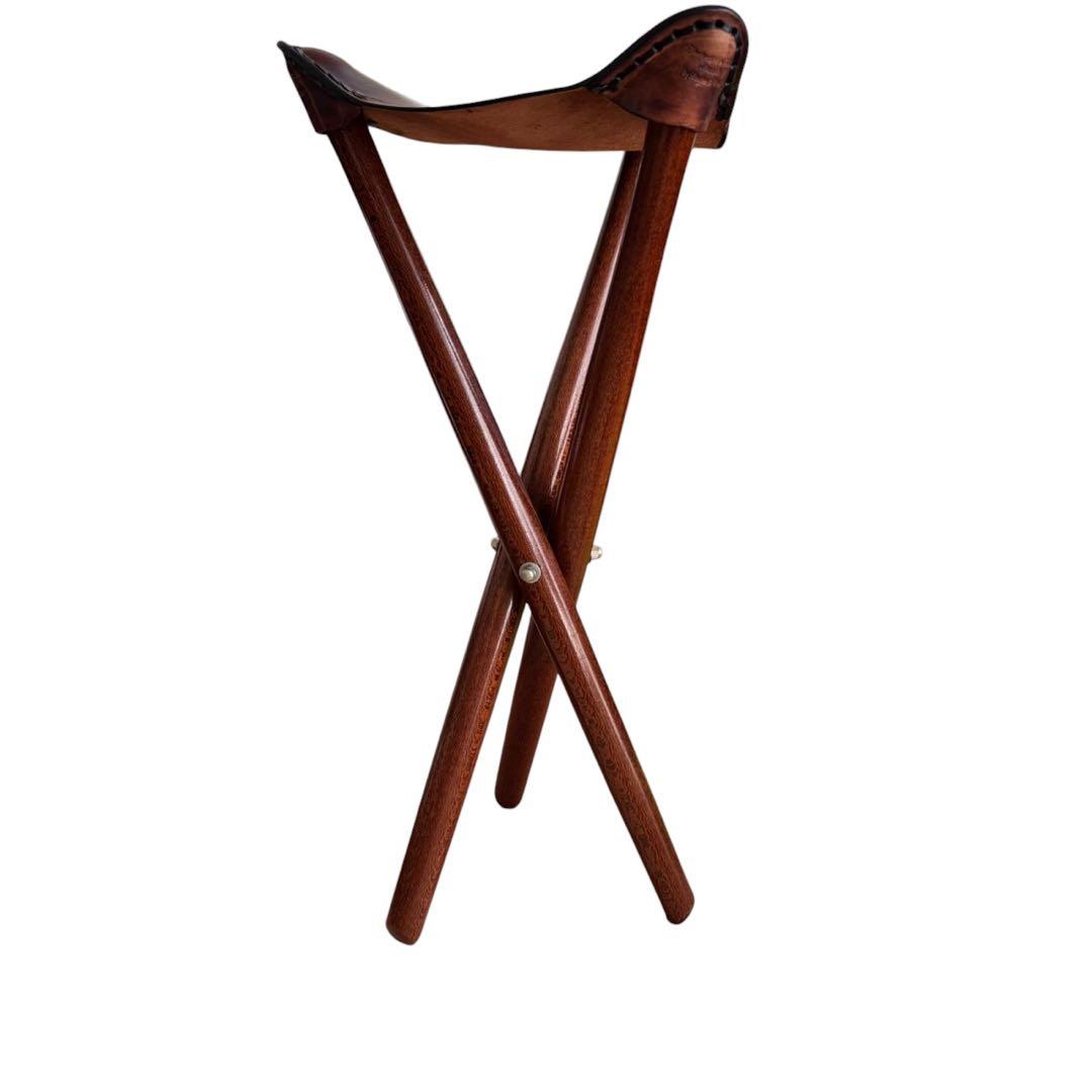 ヴィンテージ 本革 ハンティングチェア