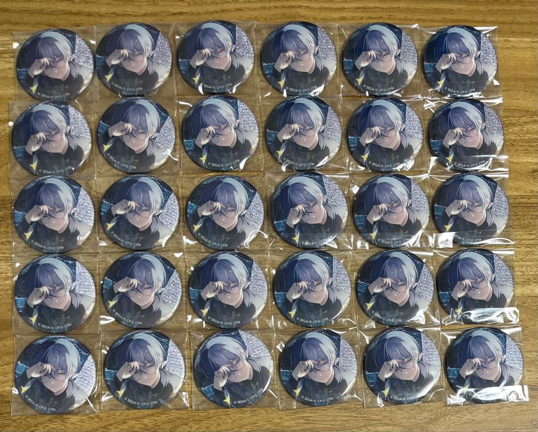 プロセカ　グリッター缶バッジ　vol.42 a 青柳冬弥