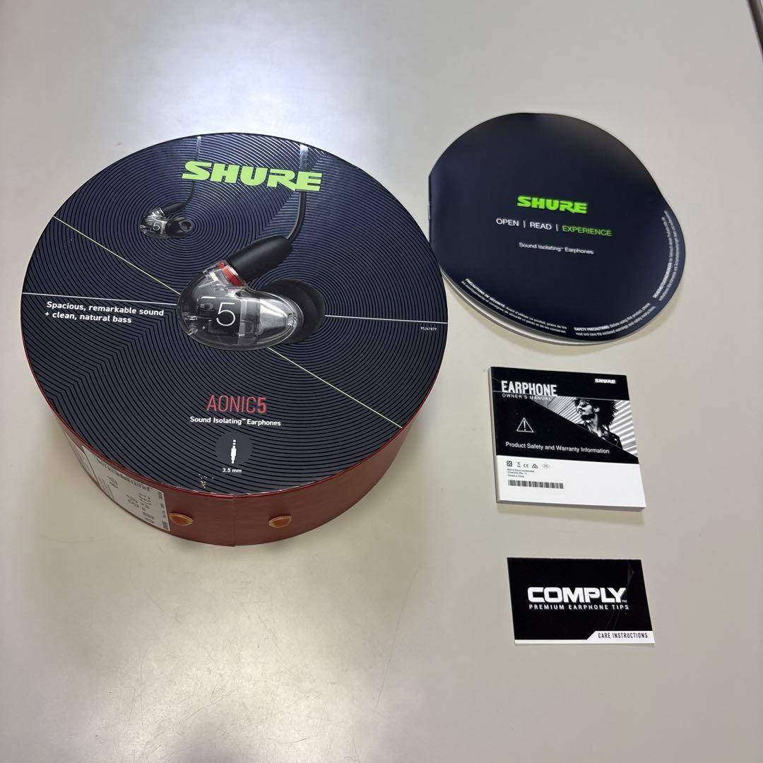 イヤホン SHURE AONIC 5 (CLEAR)